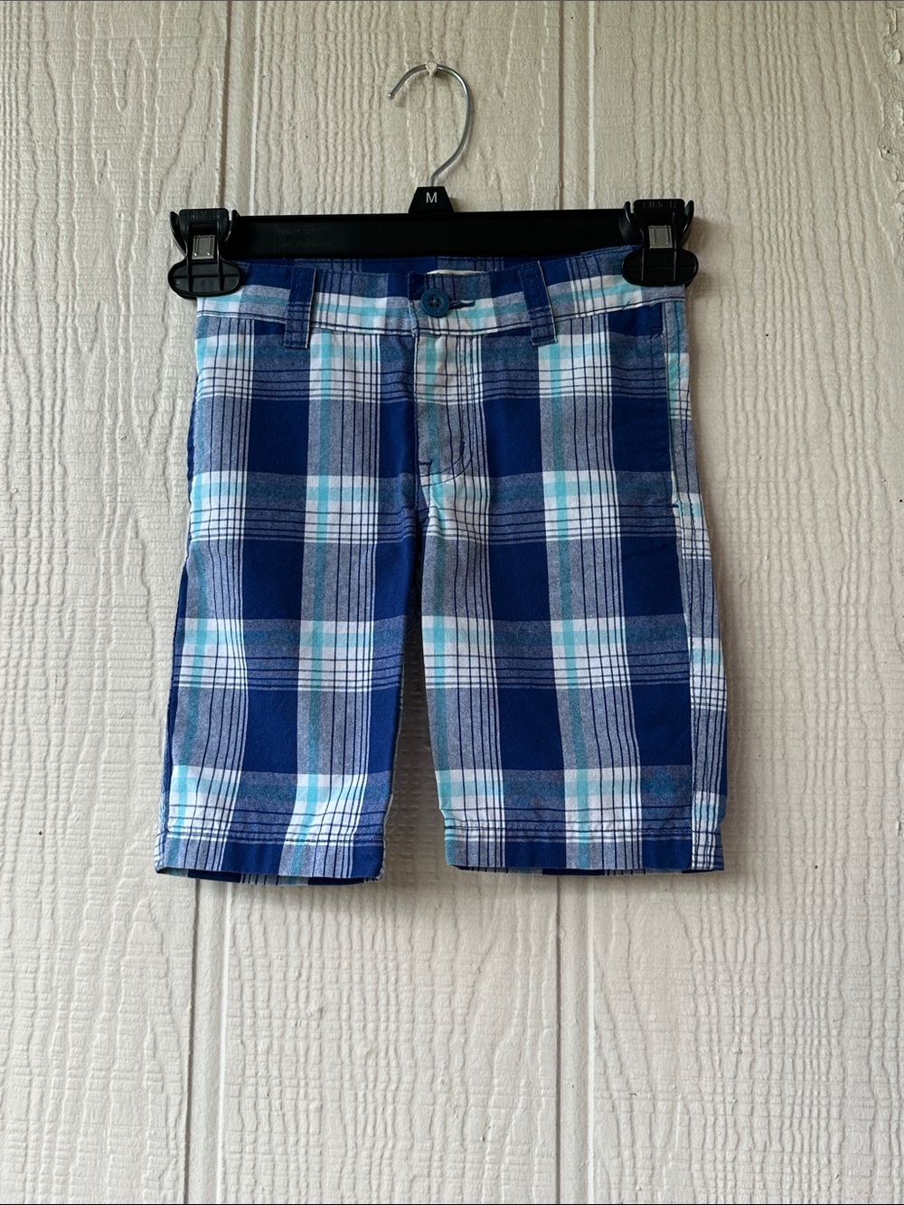 Levi's Blue Plaid Kids Shorts